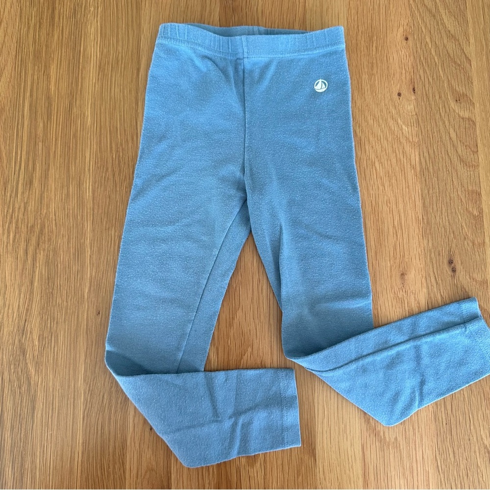 Petit Bateau Blue Leggings with Soft Cotton Feel